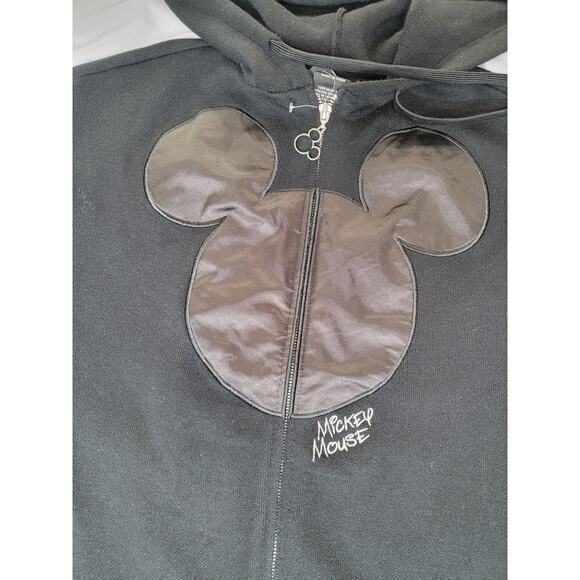 Disney Mickey Mouse Ears Women's Knit Zip‎ Hoodie by BoxLunch Black size Small - Picture 5 of 7